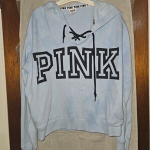 PINK Victoria's Secret Light Blue Hoodie